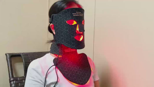 4 Colors Silicone LED Face Mask LED Red Light Photon Infrared Therapy Flexible Facial Mask Repair Skin Brighten Skin Tone